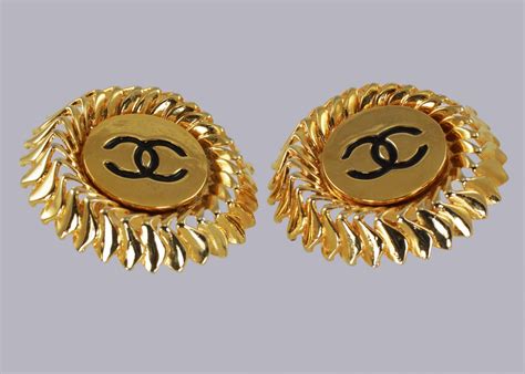 chanel bag earrings|chanel vintage cc earrings.